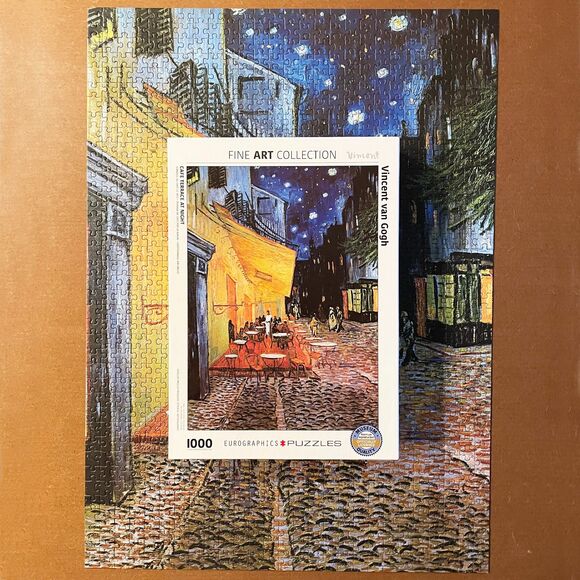 Van Gogh Cafe Terrace at Night Eurographics 1000 Piece Puzzle - Complete - Picture 3 of 7
